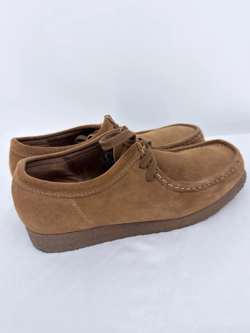 Clarks Originals Wallabee Suede Shoes Brown Crepe Sole Men’s Size 8